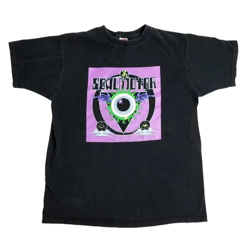 Vintage Soulmotor Rock Band Shirt Size Large Brian Wheat Tesla Soul Motor Rare